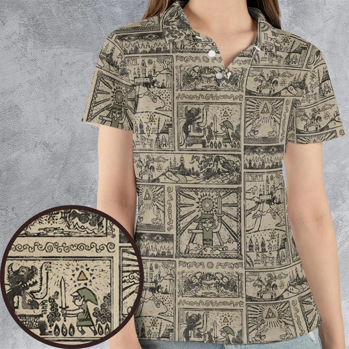 AOP Men/Women Polo Shirt - Z1B6Y5RR