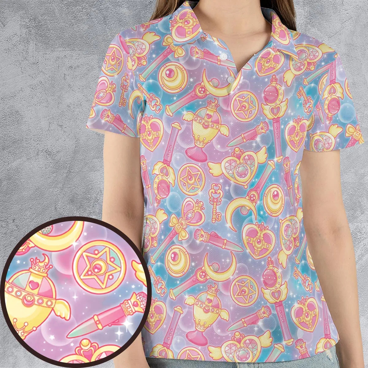 AOP Men/Women Polo Shirt - QTL1ZVTM