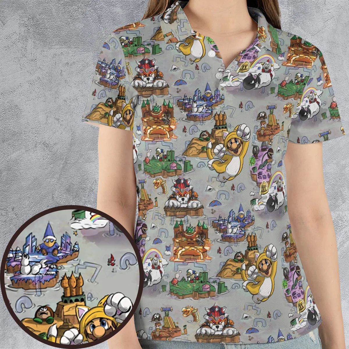 AOP Men/Women Polo Shirt - F9CQAKGB