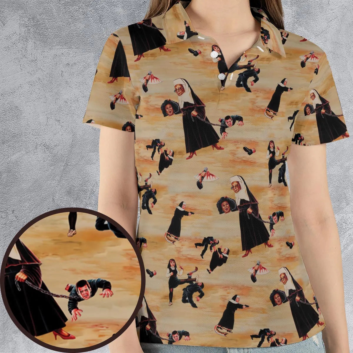 AOP Men/Women Polo Shirt - D3V32FEQ