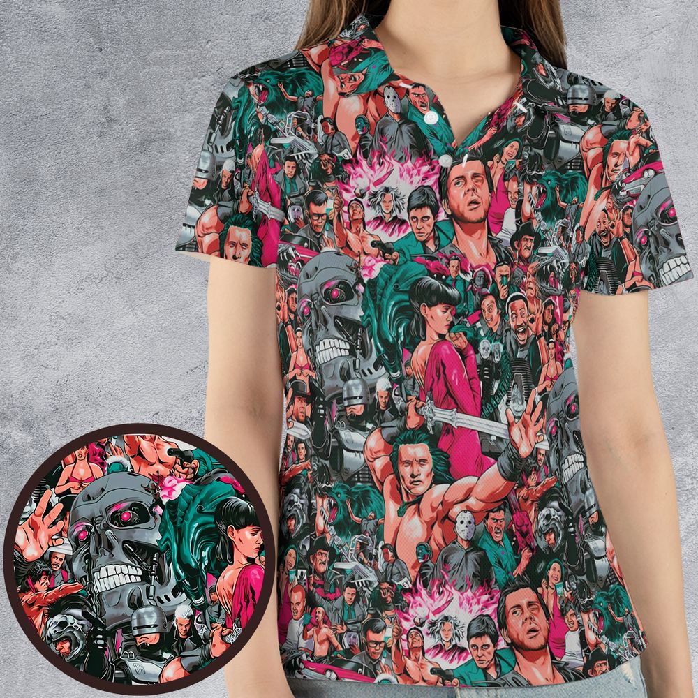 AOP Men/Women Polo Shirt - 54Y64QHA -  - 4