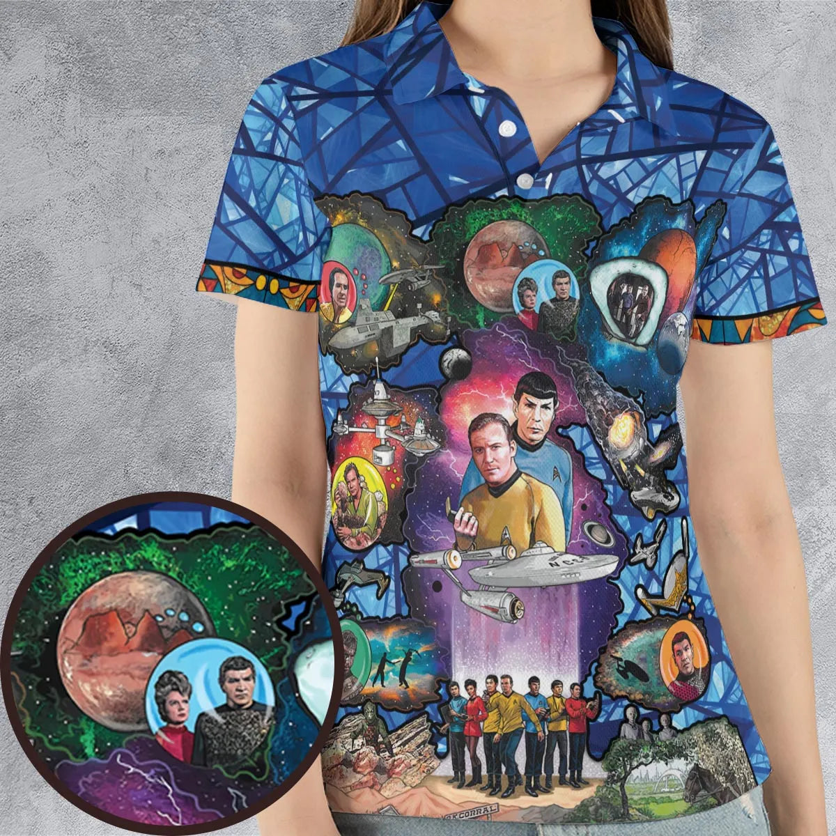 AOP Men/Women Polo Shirt - YUVLFTKR