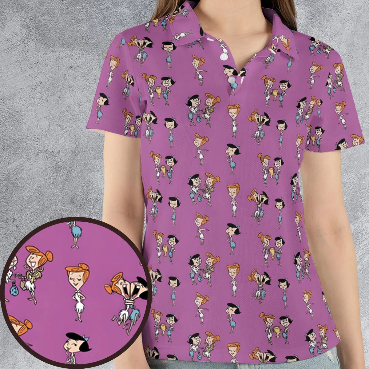AOP Men/Women Polo Shirt - NFVXKWNQ