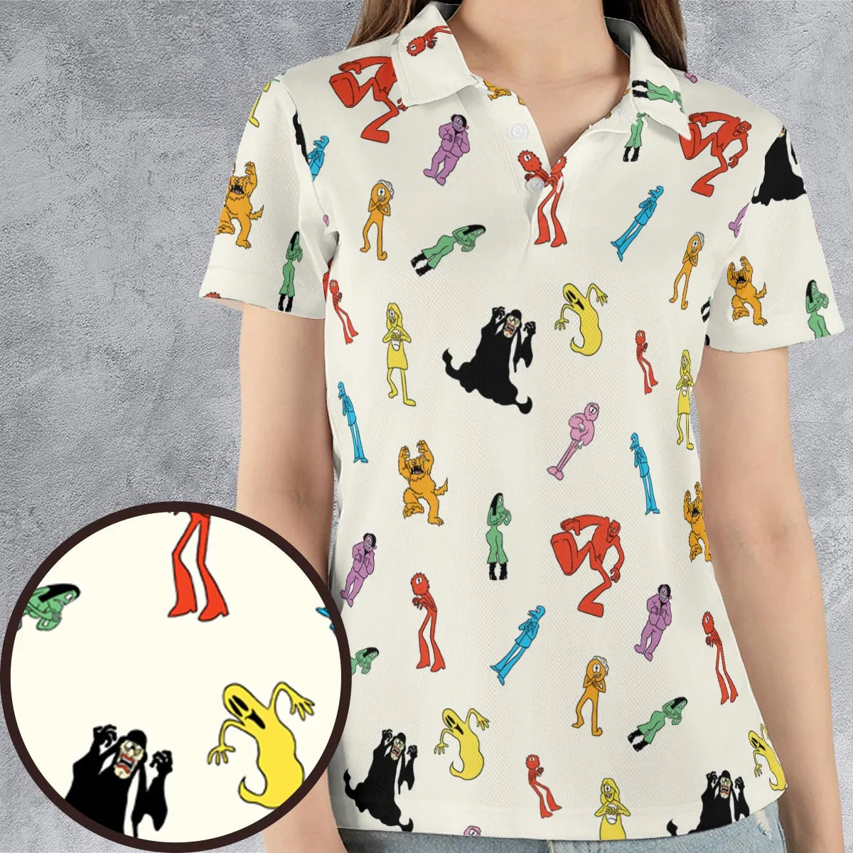 AOP Men/Women Polo Shirt - AEBJVM92