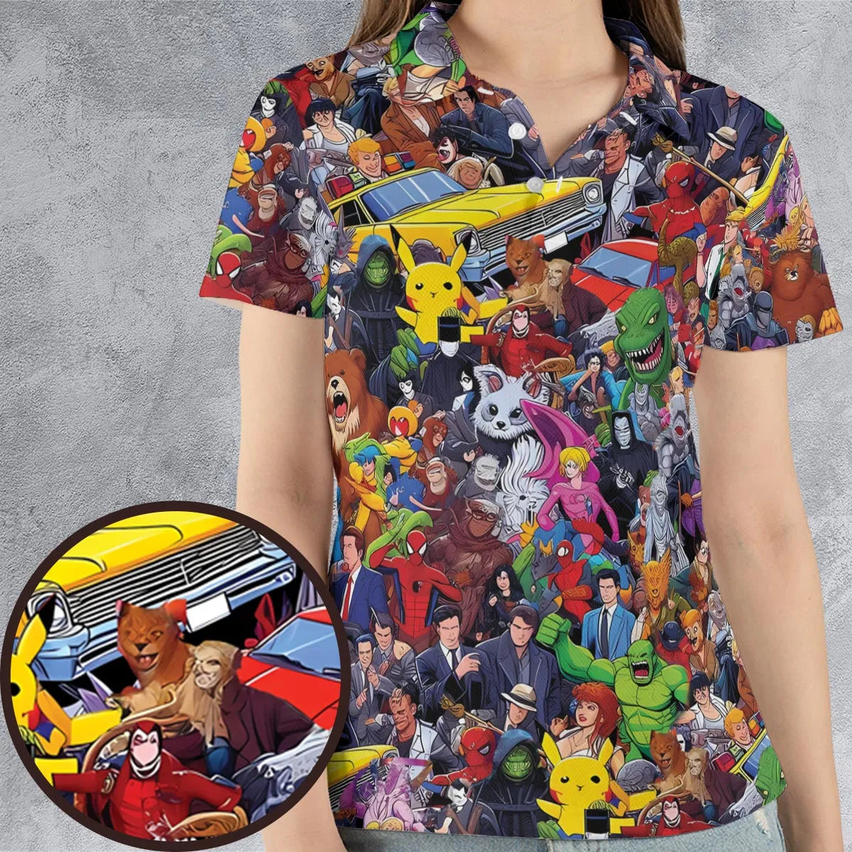 AOP Men/Women Polo Shirt - X4LPCSH7