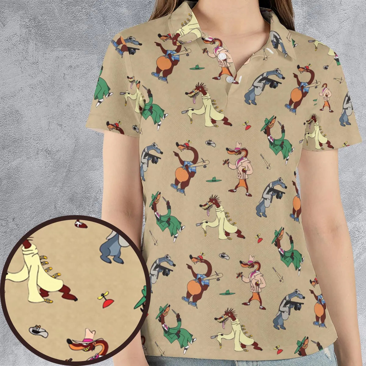 AOP Men/Women Polo Shirt - NABHEGTC