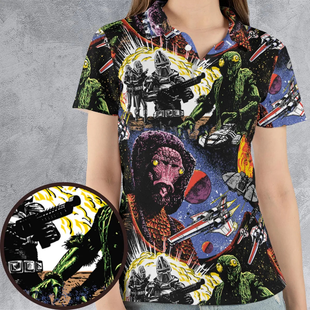 AOP Men/Women Polo Shirt - YRNXW7C7