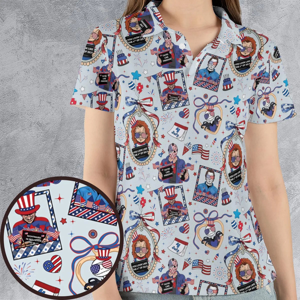 AOP Men/Women Polo Shirt - 4Q5PV8QF
