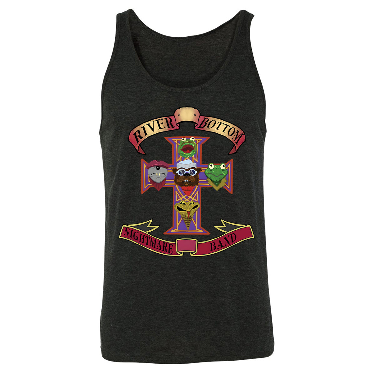 Unisex Jersey Tank - Black - THANGFIXED (Copy) - Charcoal Black Triblend - 5