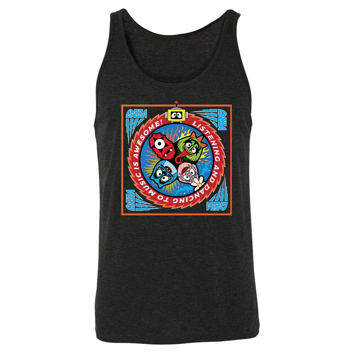 Listening and Dancing Yo Gabba Gabba! - Charcoal Black Triblend - 5