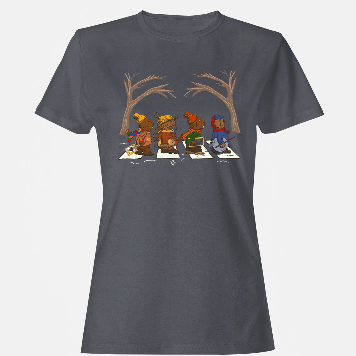 Women's T-shirt - 4PAANAEH - Dark Heather - 5