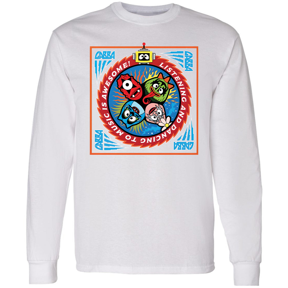 Long Sleeve T-Shirt - Black - White - 5