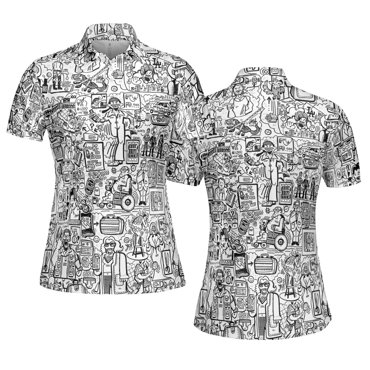 AOP Men/Women Polo Shirt - T15YVDCG