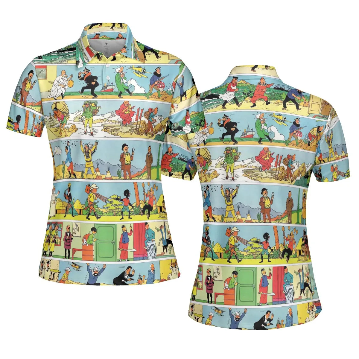 AOP Men/Women Polo Shirt - TNXZSUCJ