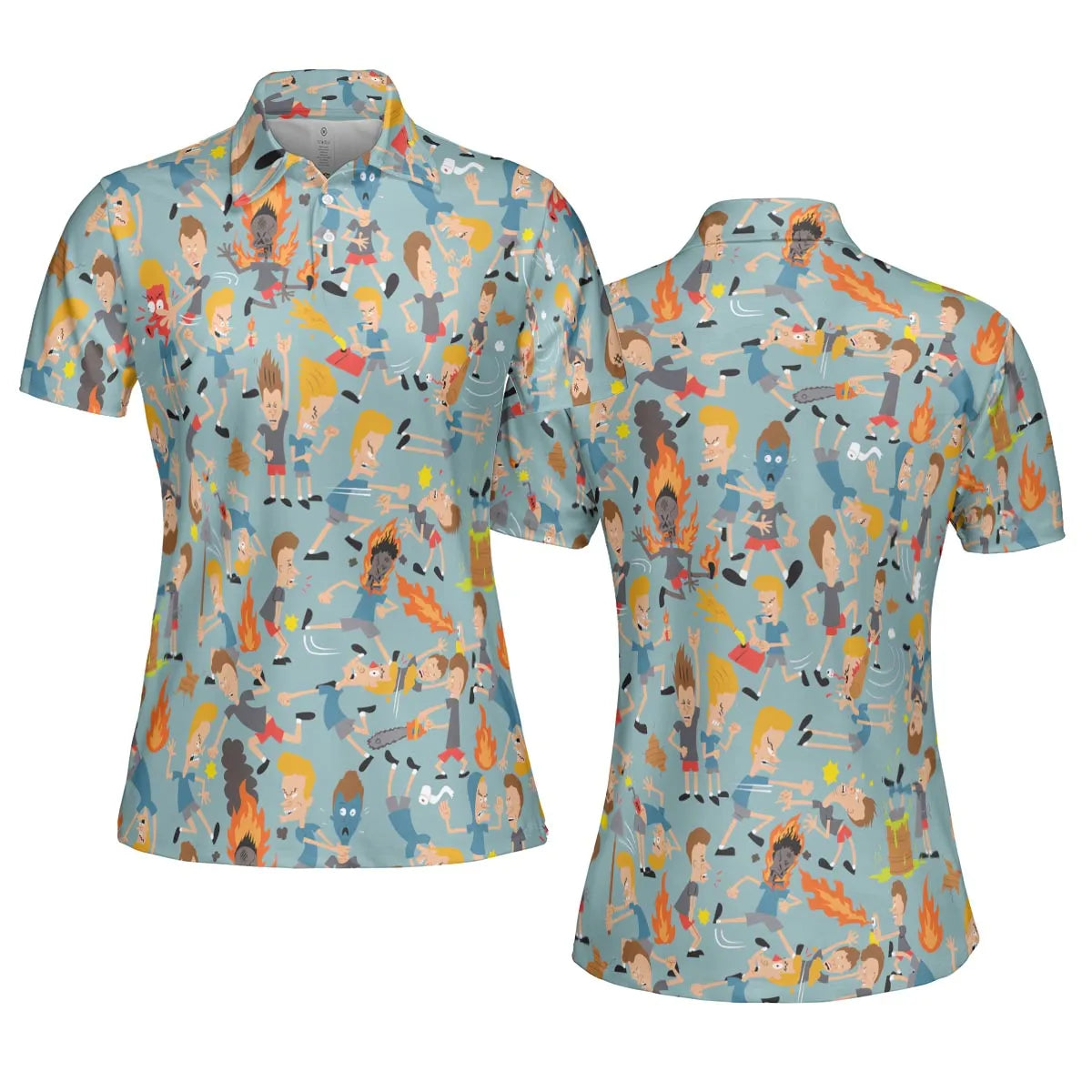 AOP Men/Women Polo Shirt - B446HRFC