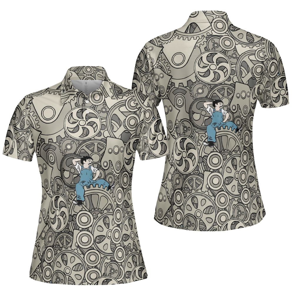 AOP Men/Women Polo Shirt -  - 5