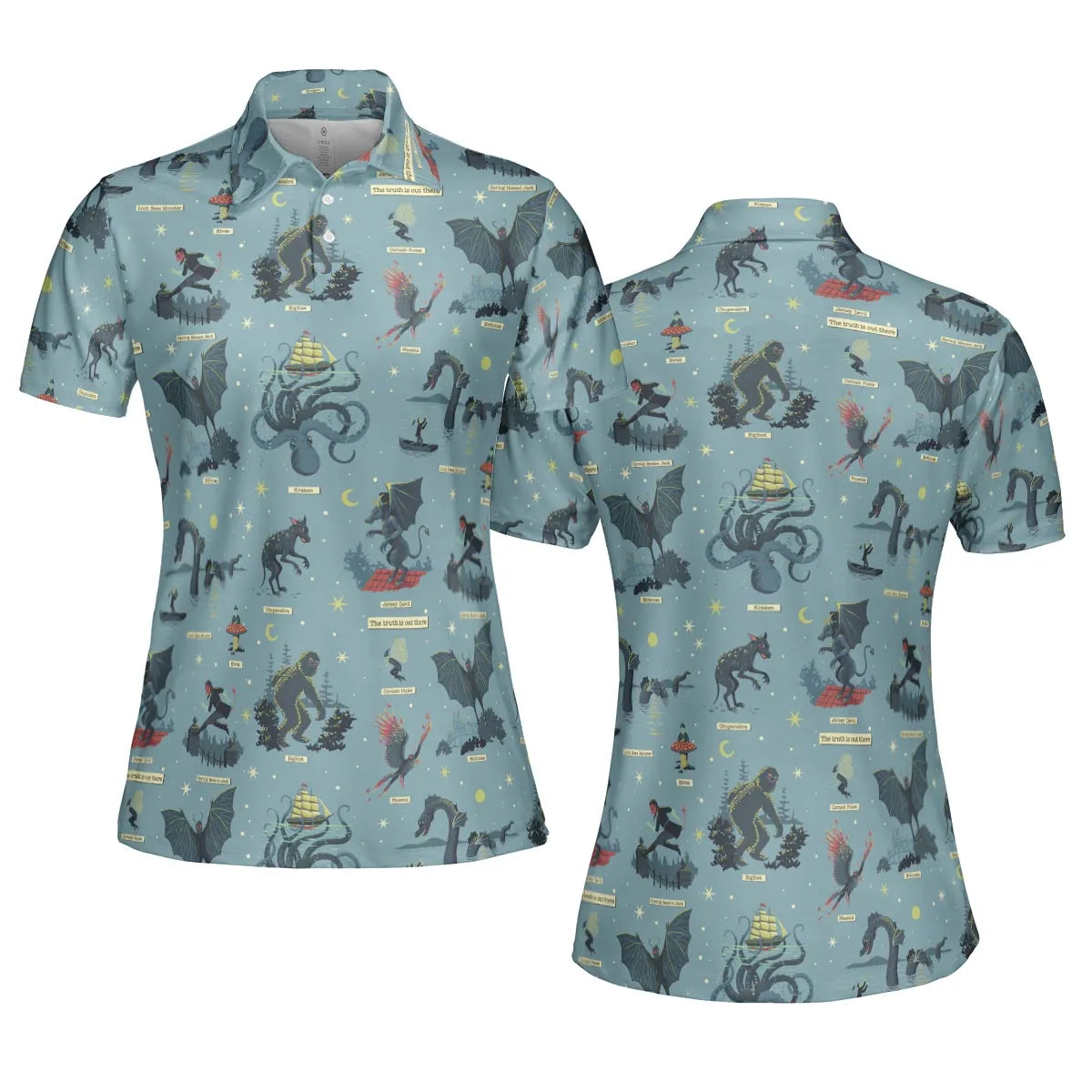 AOP Men/Women Polo Shirt - 9J1VHEVQ