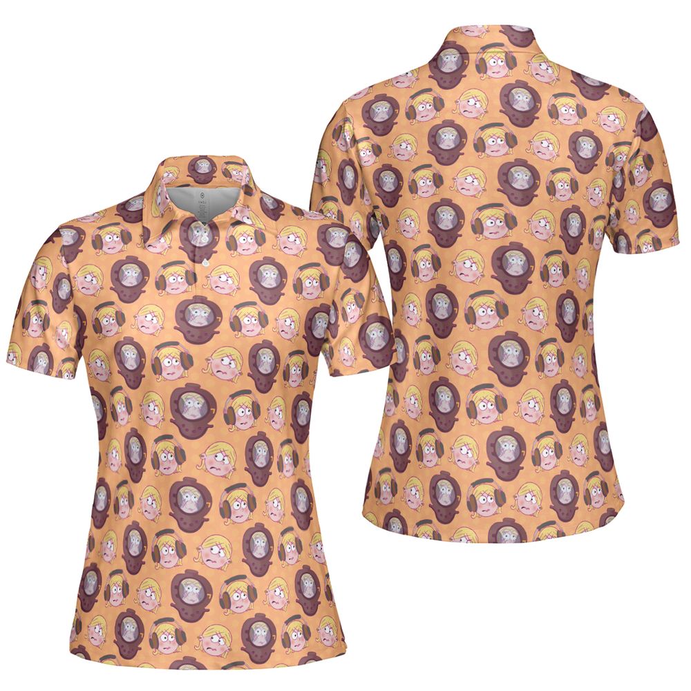 AOP Men/Women Polo Shirt - JB76HVMW -  - 5