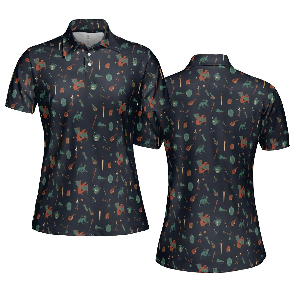 AOP Men/Women Polo Shirt - C6PTF3YH