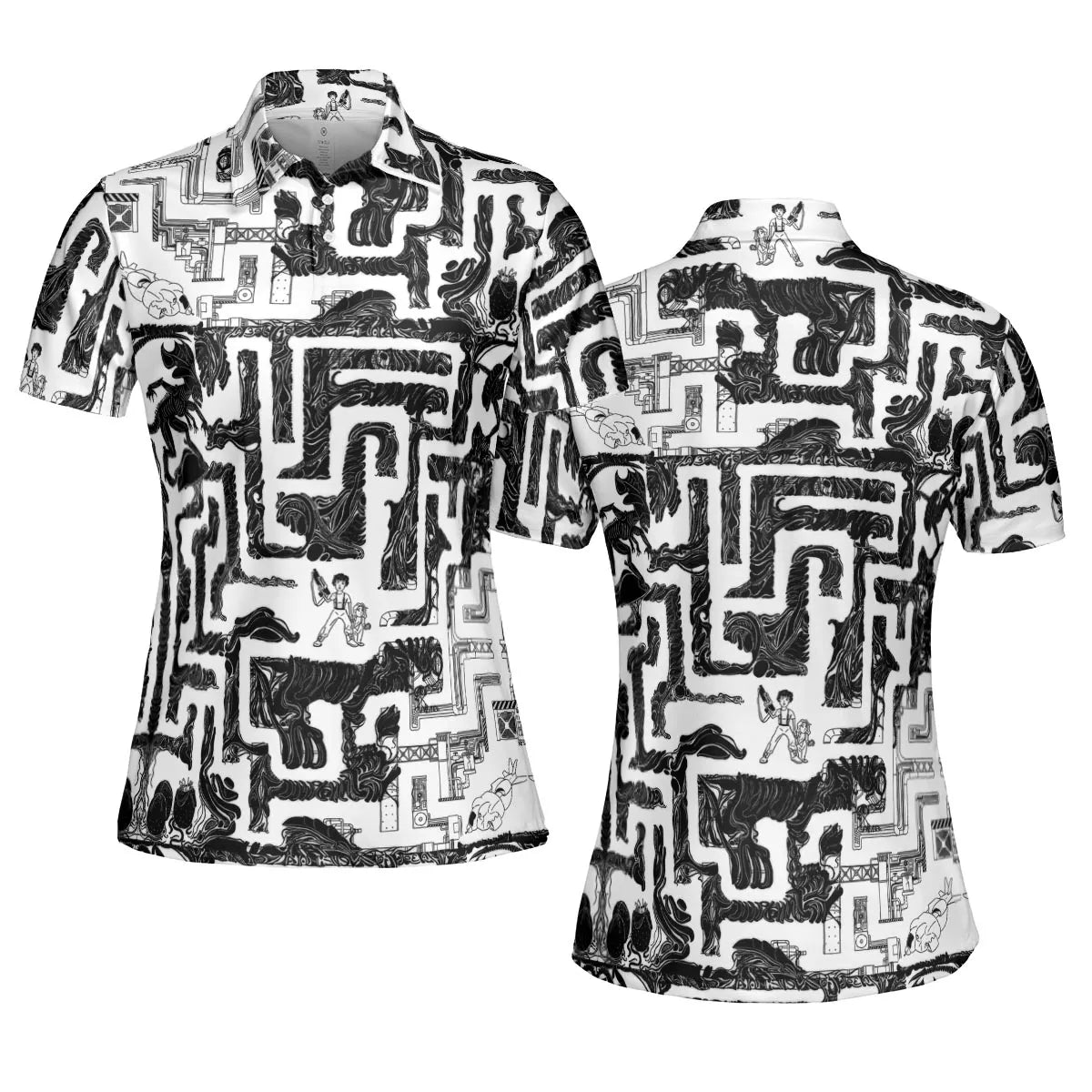 AOP Men/Women Polo Shirt - Y2QM2WUT