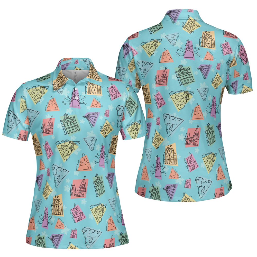 AOP Men/Women Polo Shirt - NVYSV57B -  - 5