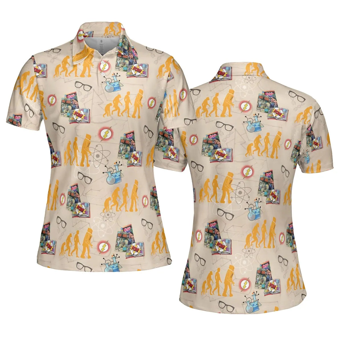 AOP Men/Women Polo Shirt - JG8HG6P3