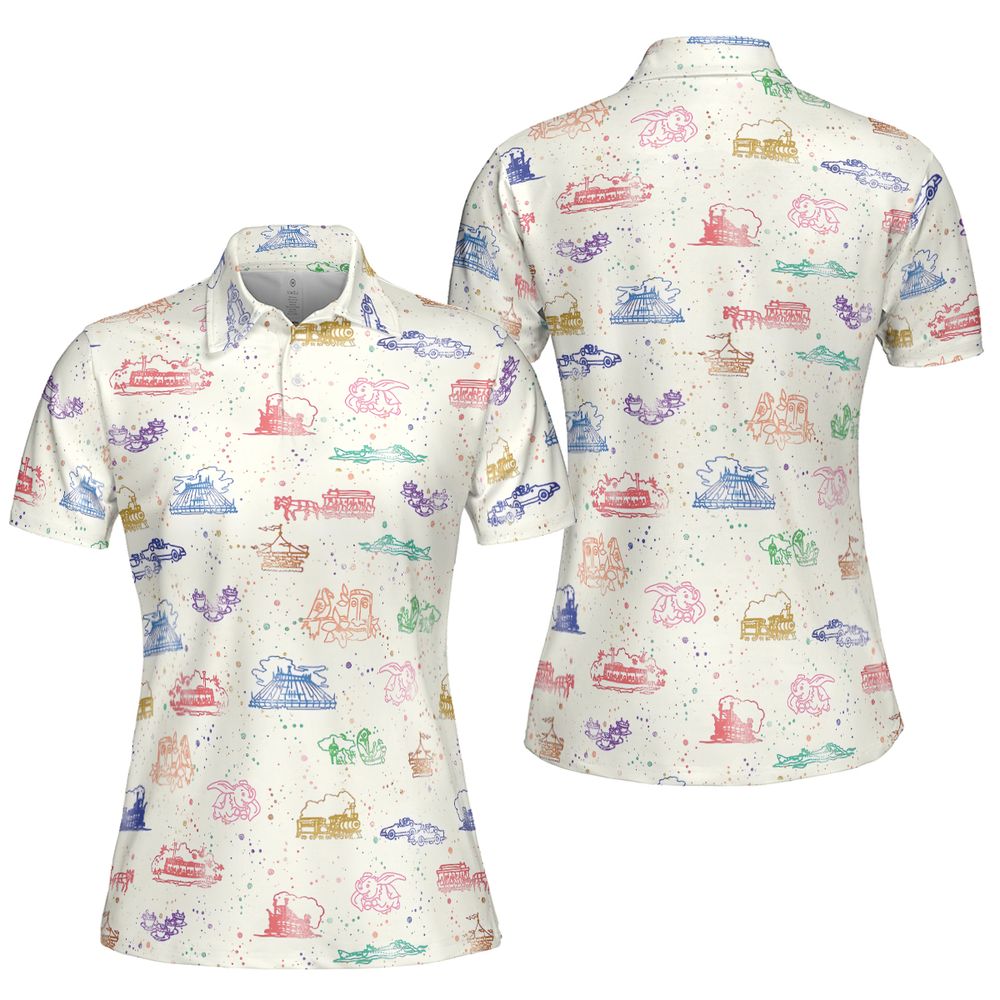 AOP Men/Women Polo Shirt - 6YP4D2QT -  - 5