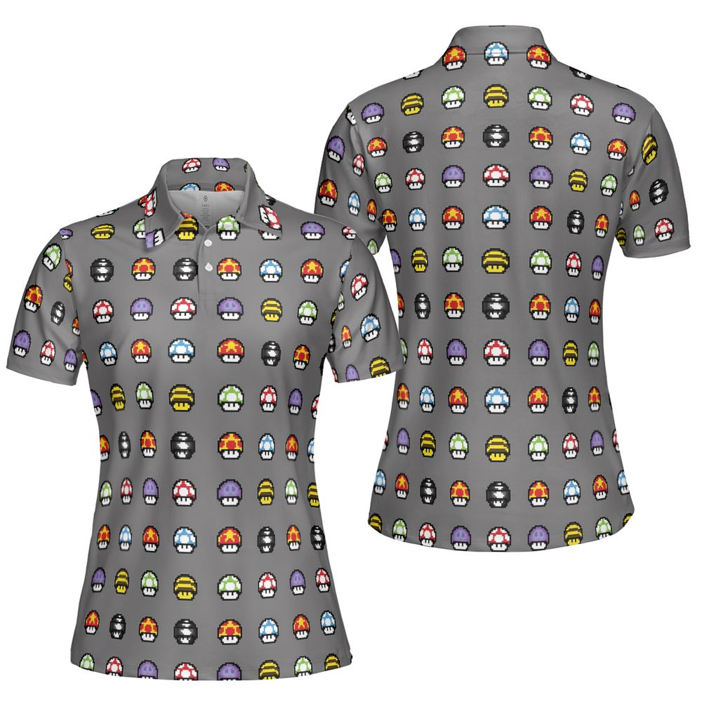 Retro Pixels Mushroom Pattern -  - 5
