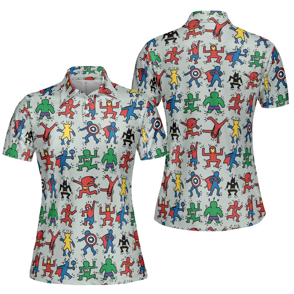 AOP Men/Women Polo Shirt - 3QLH6PMD -  - 5