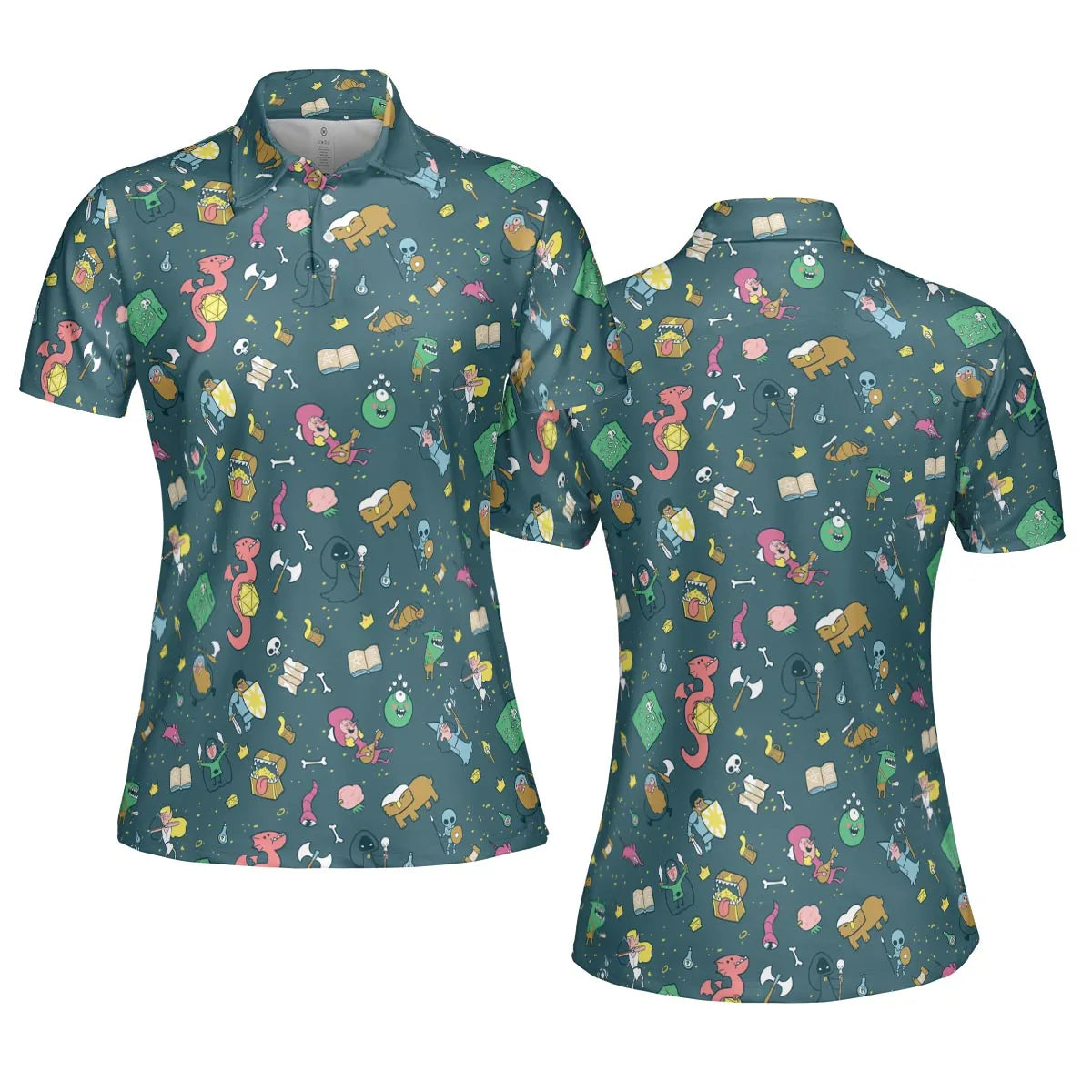 AOP Men/Women Polo Shirt - JF8WWHBD
