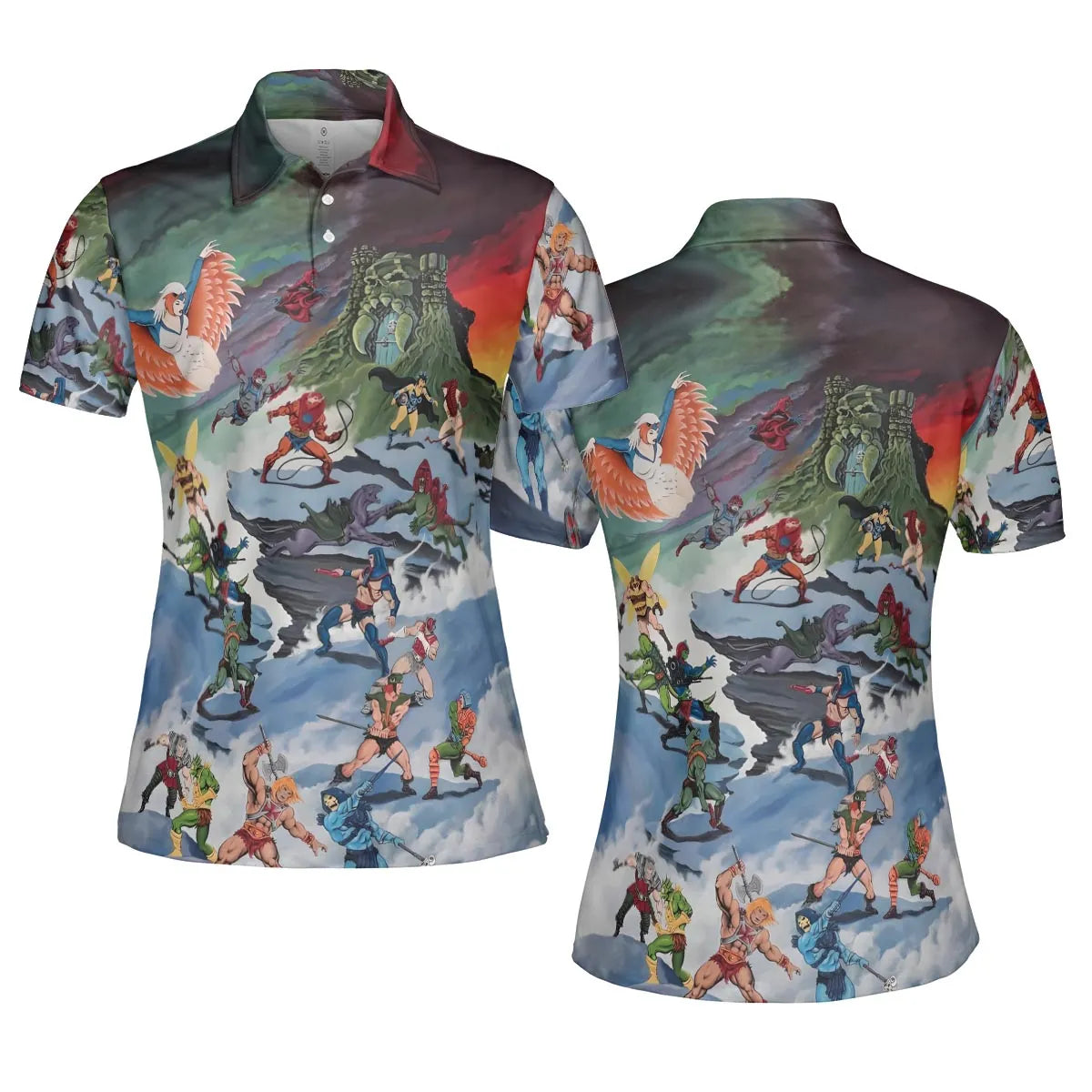 AOP Men/Women Polo Shirt - 9VXBR7T4