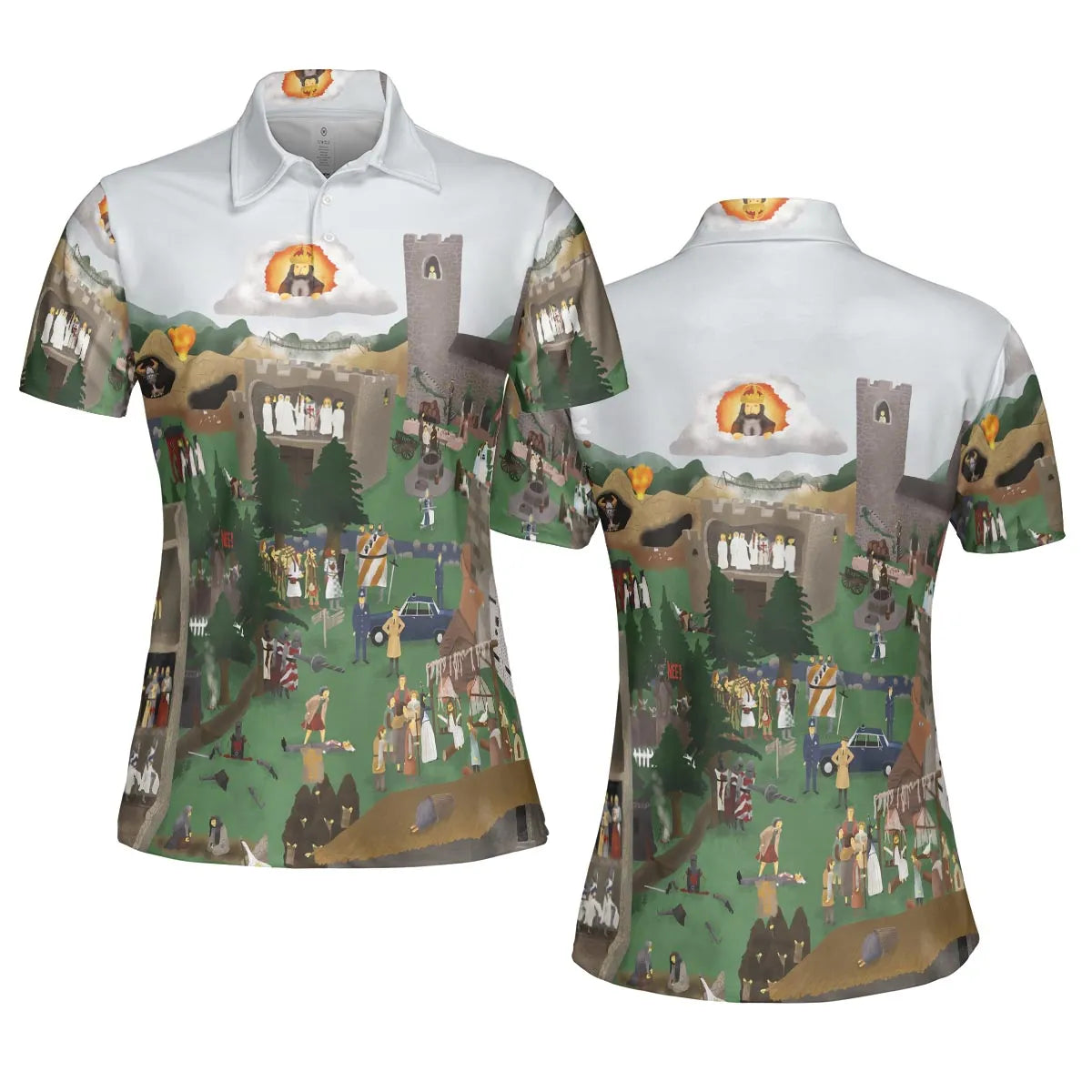 AOP Men/Women Polo Shirt - NGZBADTV