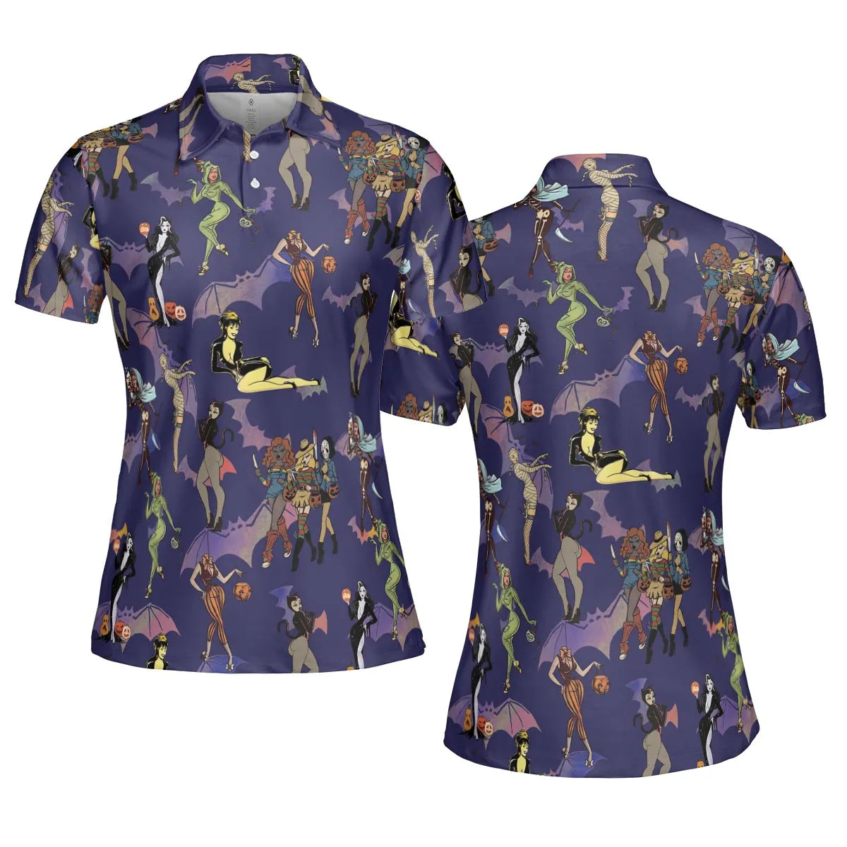 AOP Men/Women Polo Shirt - AEDDSQWU