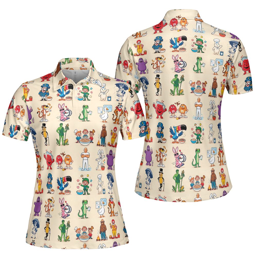 AOP Men/Women Polo Shirt - BYAERQPS -  - 5