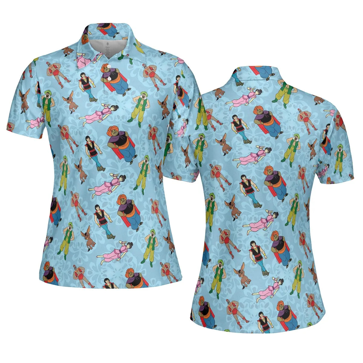 AOP Men/Women Polo Shirt - 96SLBLUN