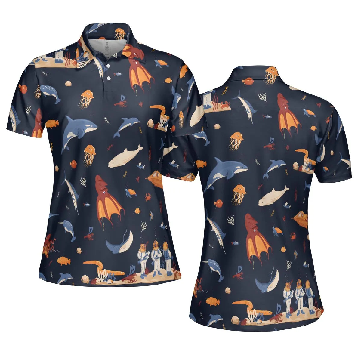 AOP Men/Women Polo Shirt - QZHG77BT