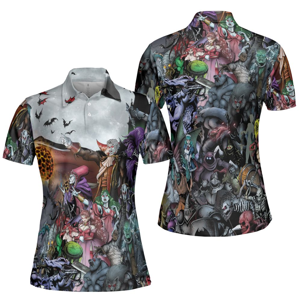 AOP Men/Women Polo Shirt - T3RL3X9Y -  - 5
