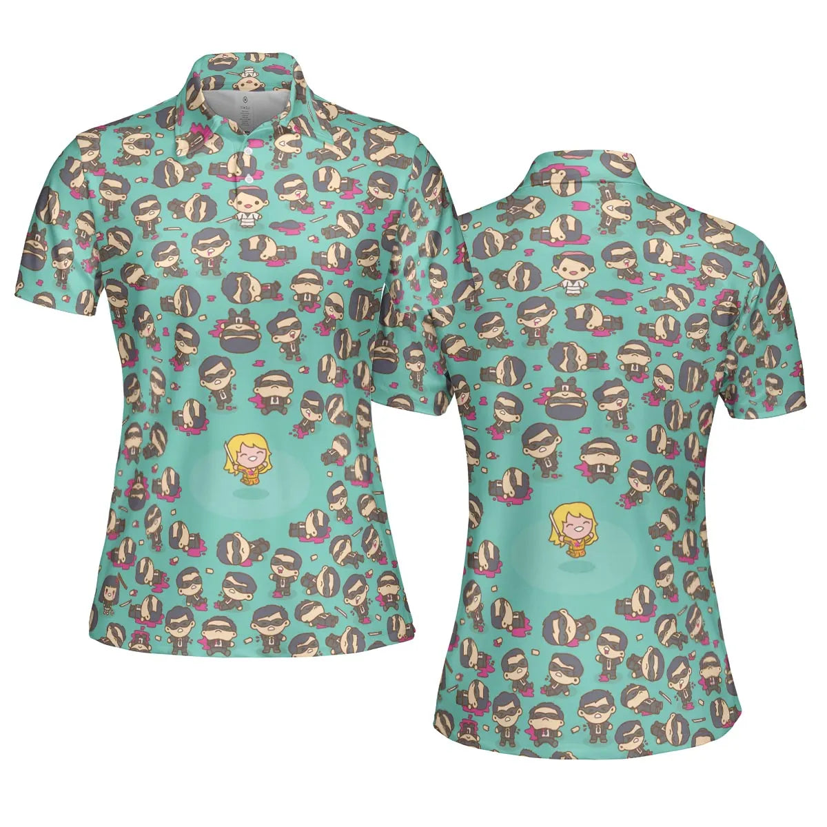 AOP Men/Women Polo Shirt - 19CQYQYN