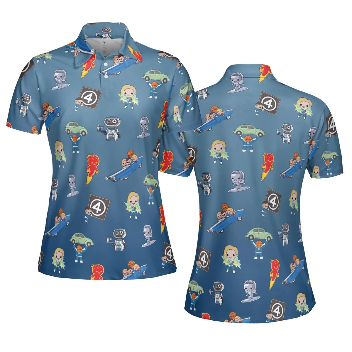 AOP Men/Women Polo Shirt - UV7PZBSJ