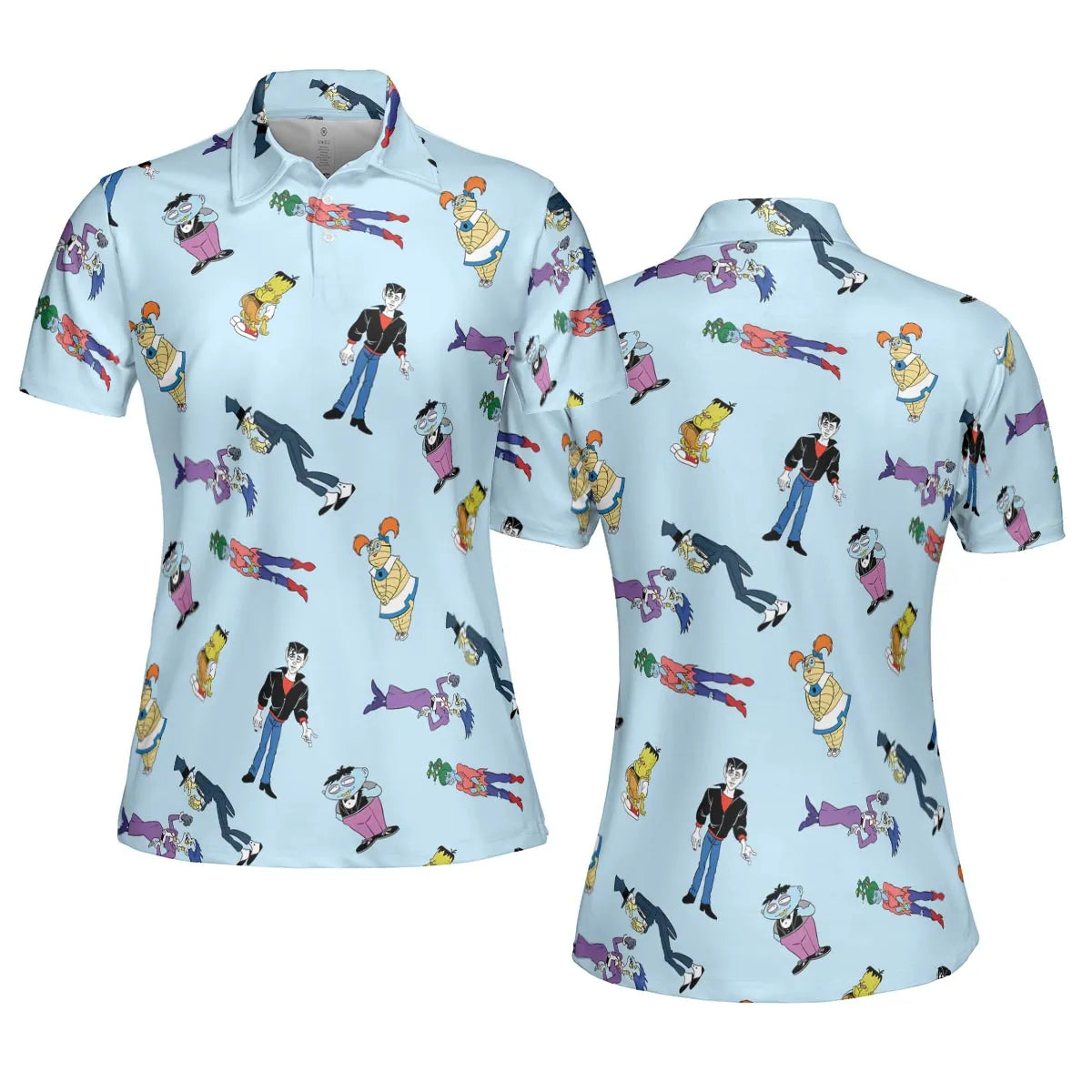 AOP Men/Women Polo Shirt - Q6HD48LK