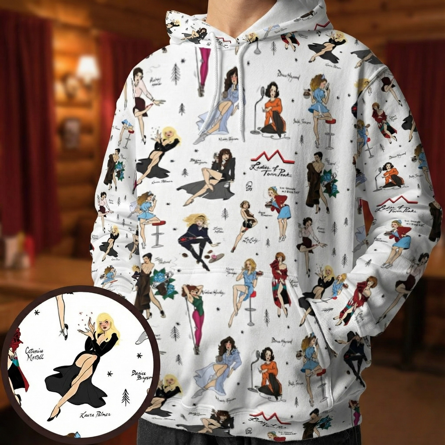 All-over Print Hoodie - 51BPFQHL
