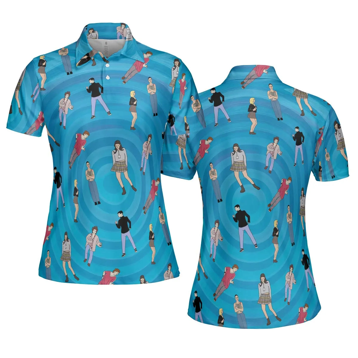 AOP Men/Women Polo Shirt - E58FVBR8