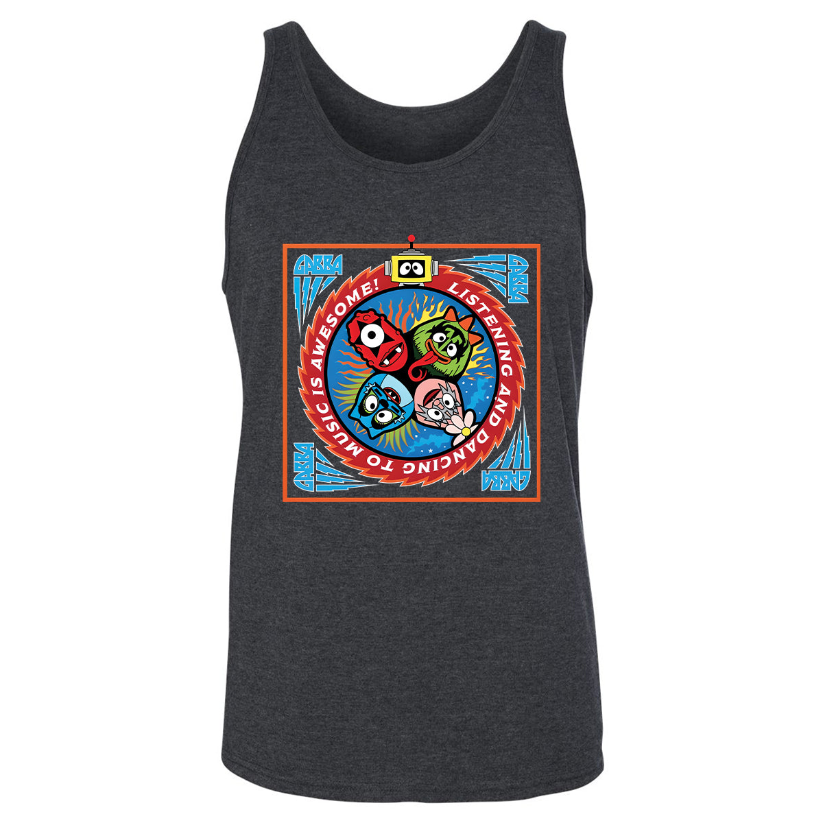 Listening and Dancing Yo Gabba Gabba! - Dark Grey Heather - 6