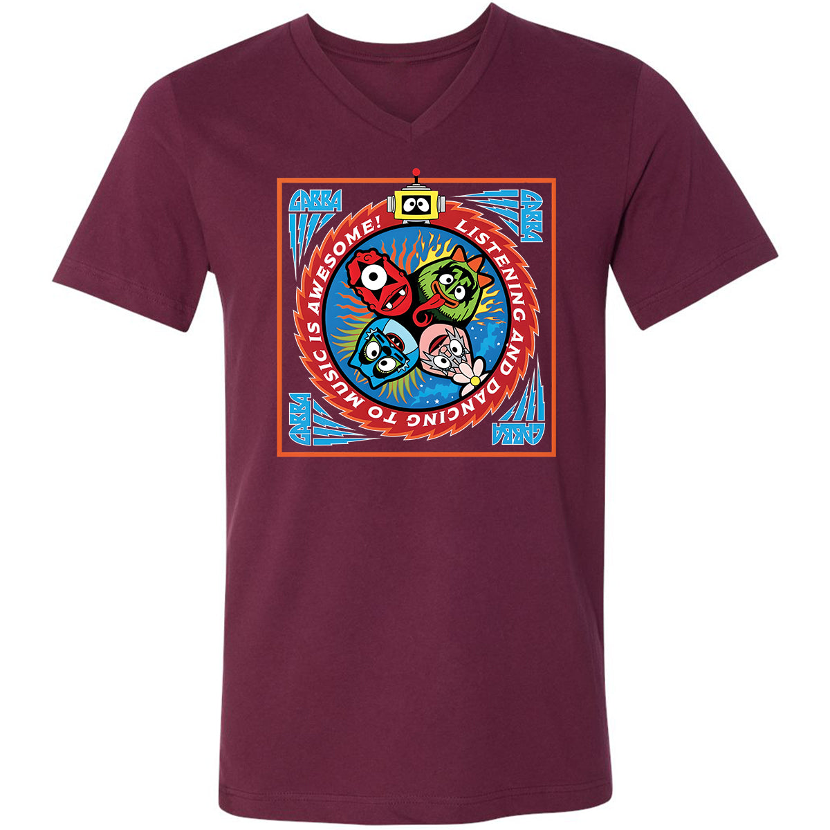 Listening and Dancing Yo Gabba Gabba! - Maroon - 6
