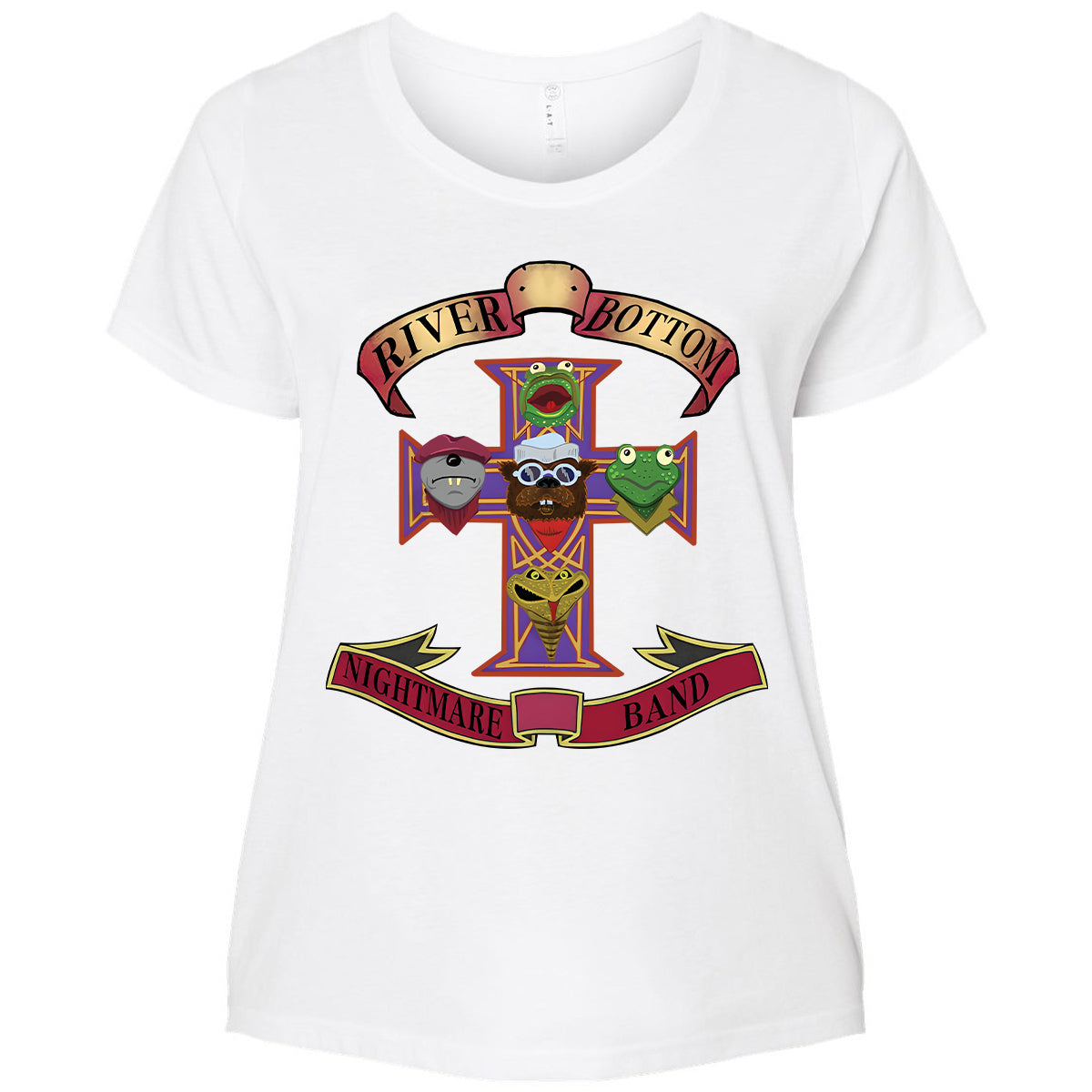 Ladies Curvy Jersey - Black - THANGFIXED (Copy) - White - 6