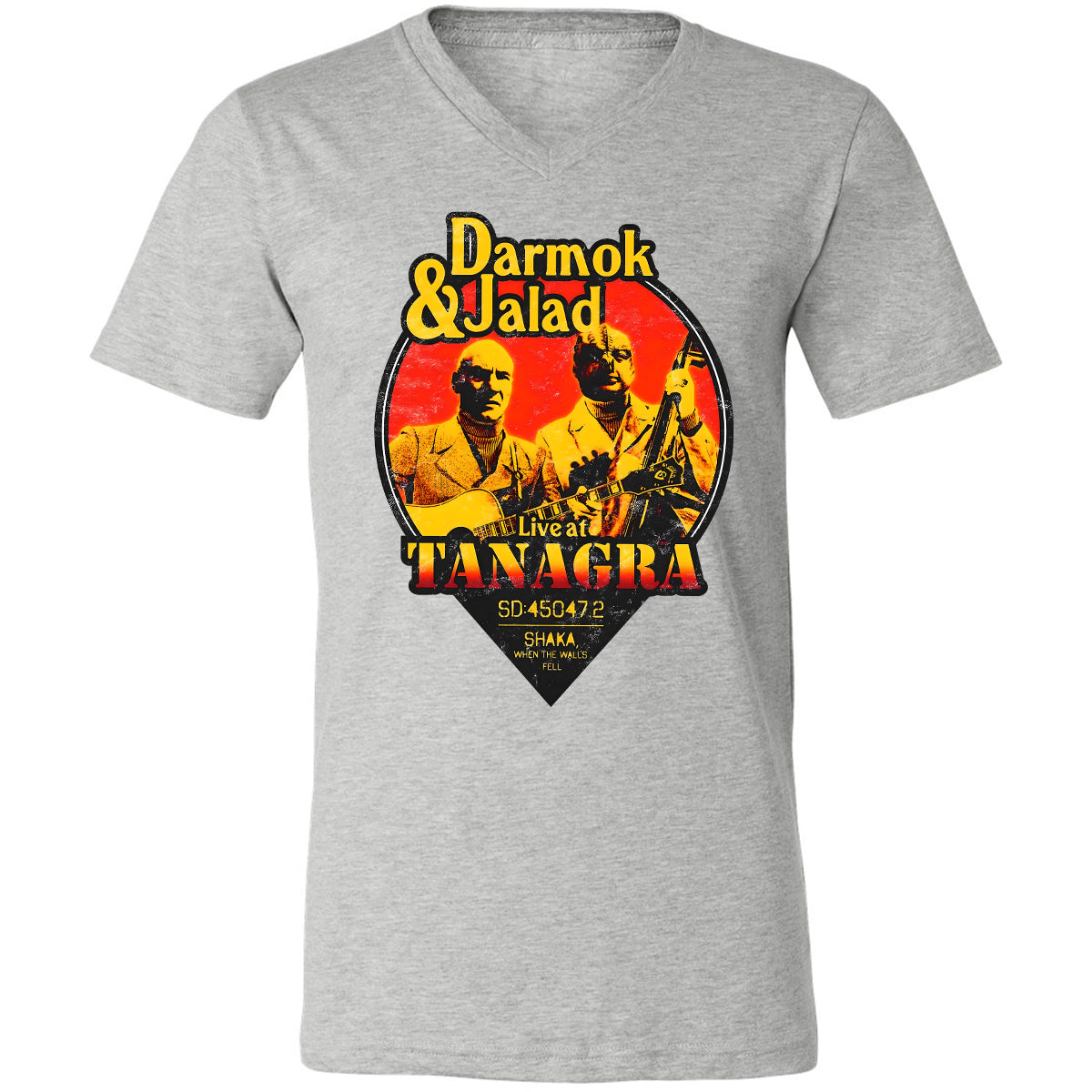 Unisex V-neck T-shirt - 4TV74EF4 - Athletic Heather - 7