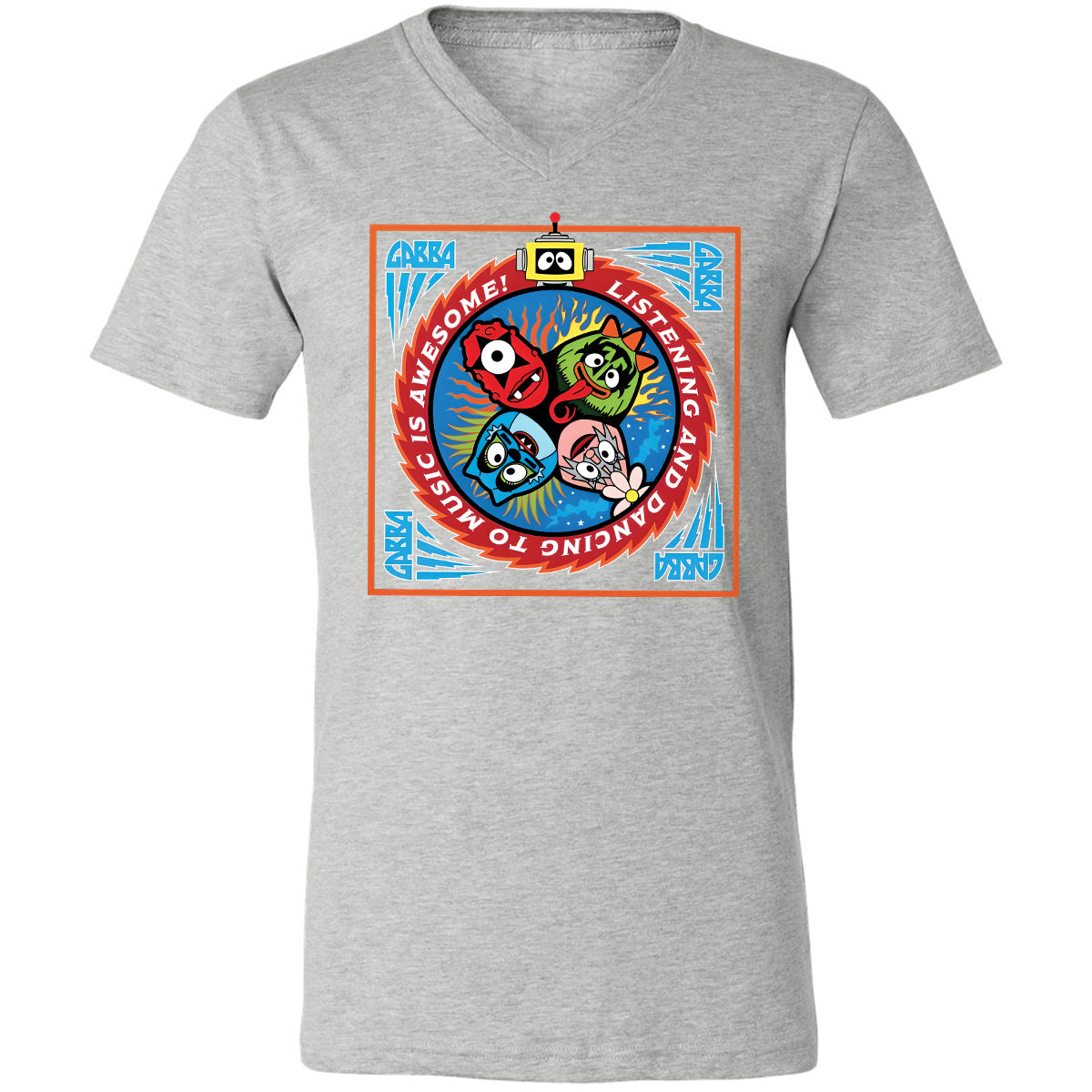 Listening and Dancing Yo Gabba Gabba! - Athletic Heather - 7