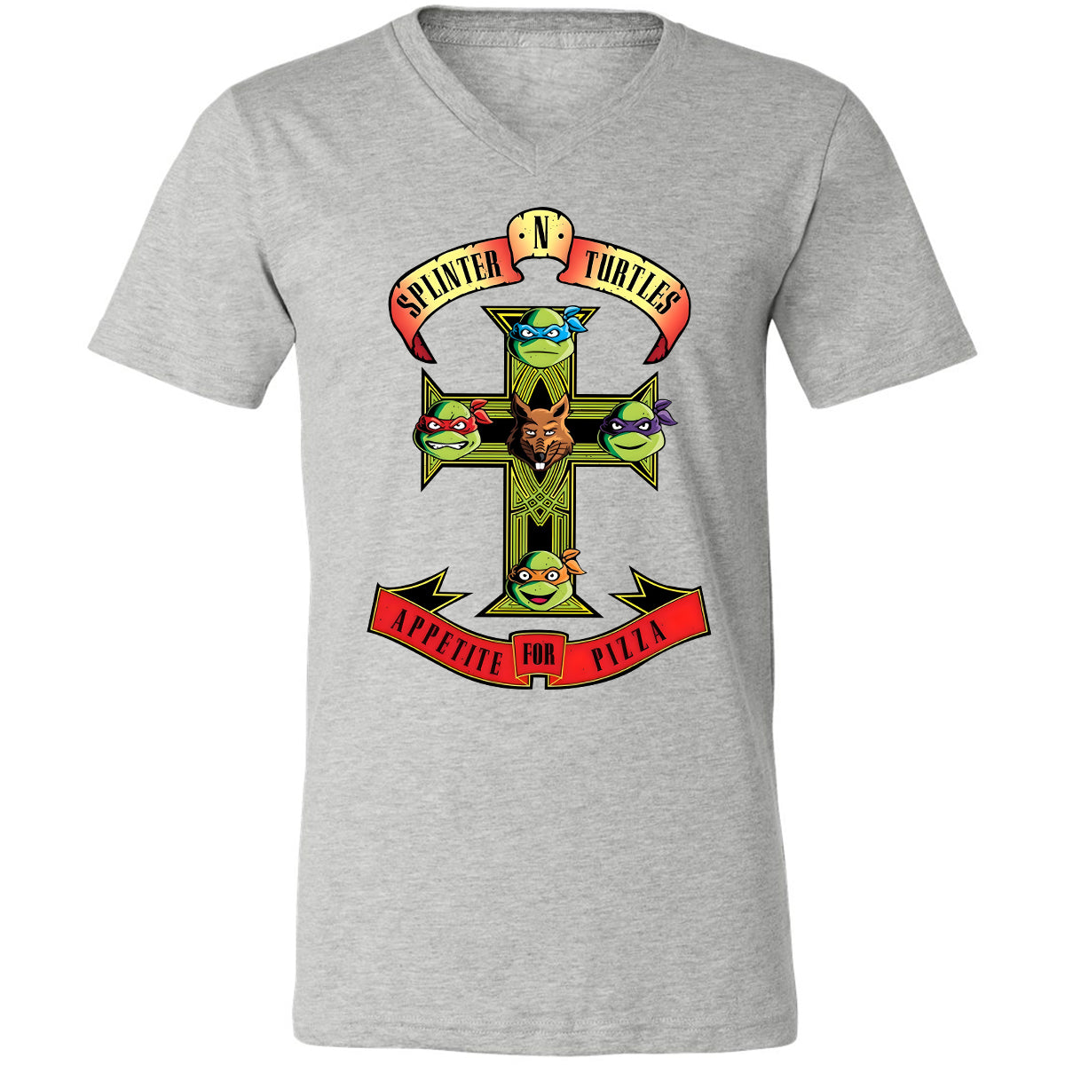 Unisex V-neck T-shirt - XPBY2S28 - Athletic Heather - 7