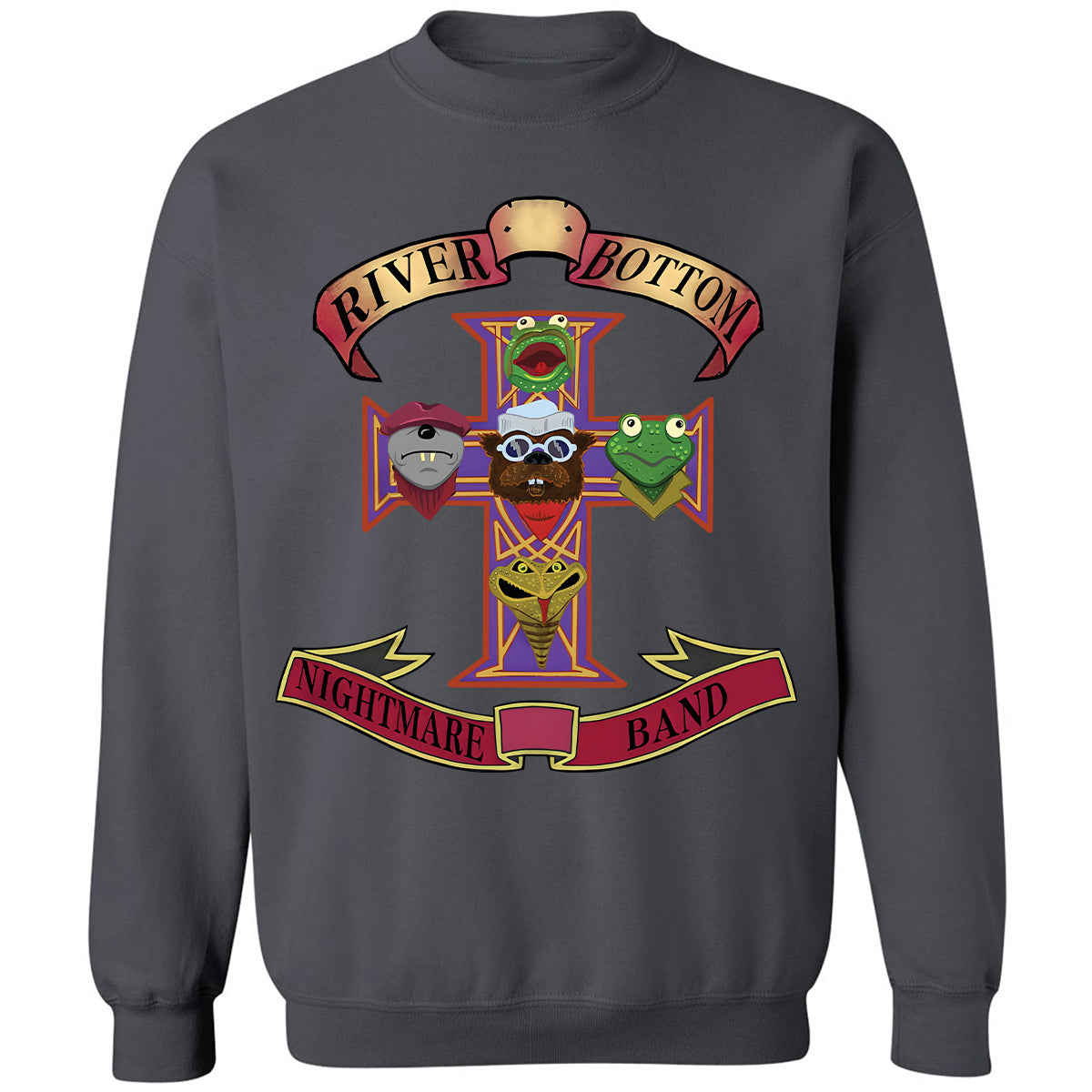 Classic Unisex Sweatshirt - Black - THANGFIXED (Copy) - Charcoal - 7