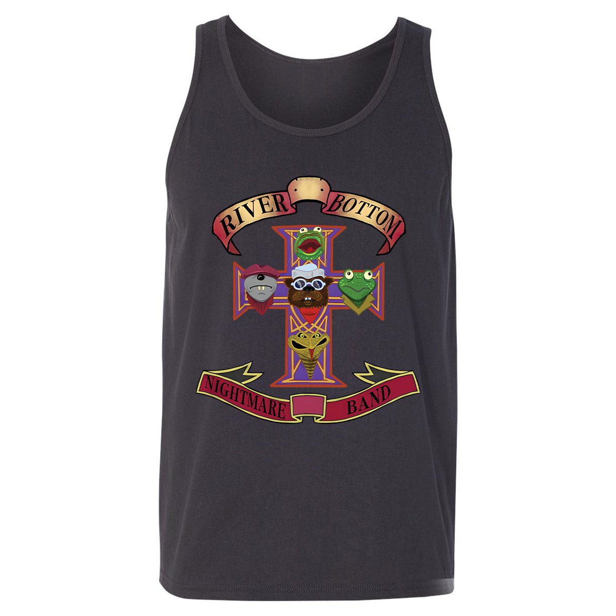 Unisex Jersey Tank - Black - THANGFIXED (Copy) - Dark Grey - 7